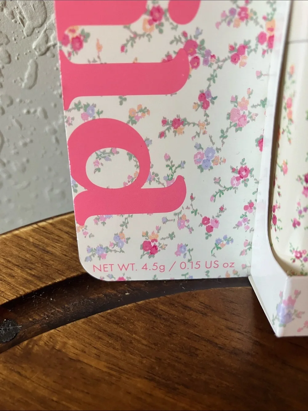 LoveShackFancy x Wild: Pear Blossom Lip Balm Case — White with Pink Floral